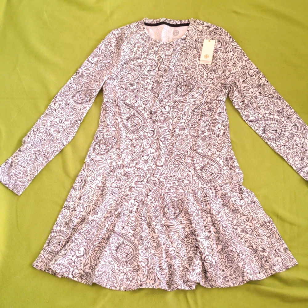 TORY BURCH NWT Drop Waist Dress Size L